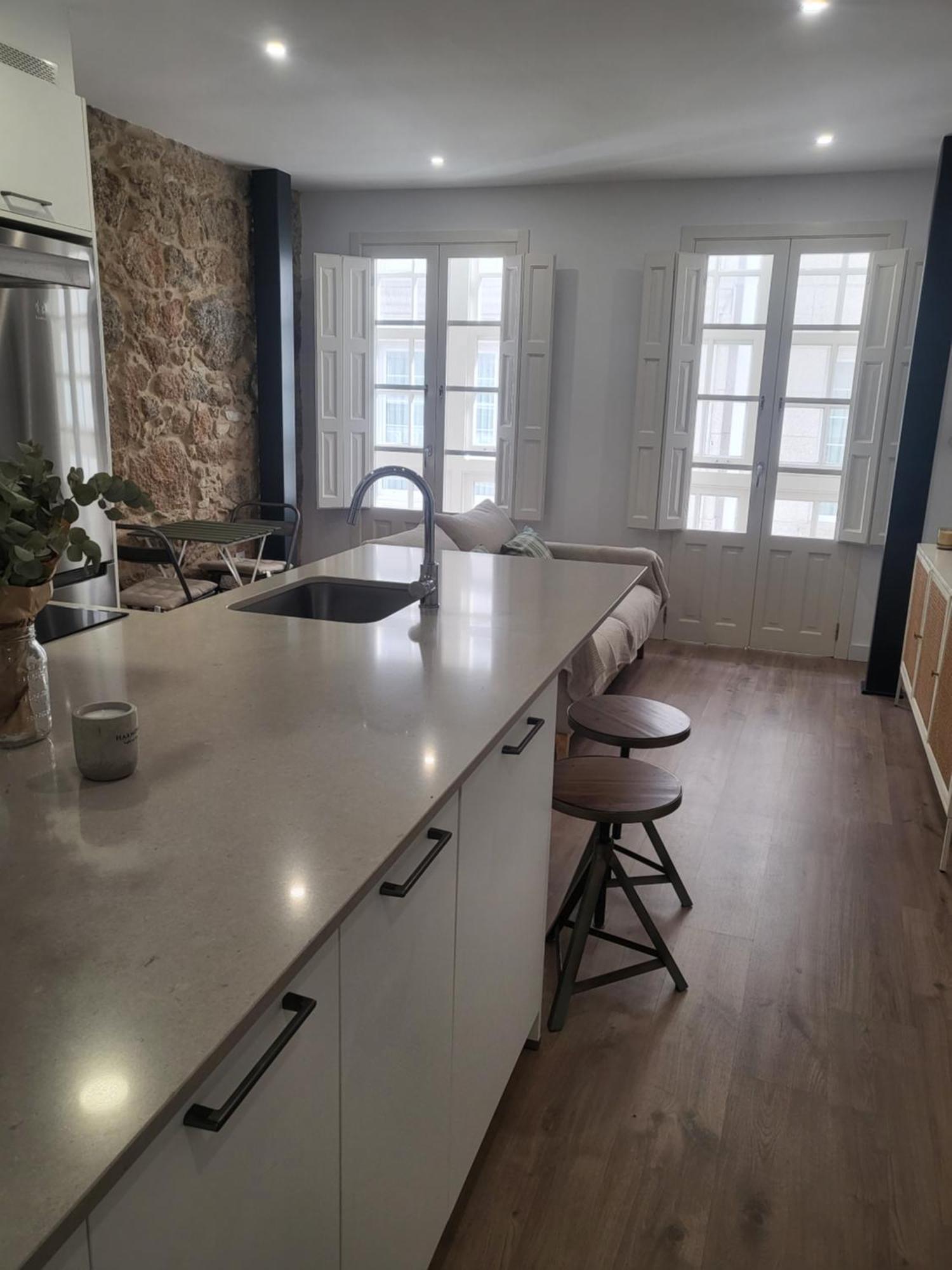 ア・コルーニャPreciosa Vivienda En El Centro De La Ciudadアパートメント エクステリア 写真